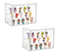Acrylic Display Case Clear Storage Box Countertop Cube for Collectibles, Action Figures, Miniature Figures, Dustproof Protection, Storage & Organising (27 x 14 x 16 cm)