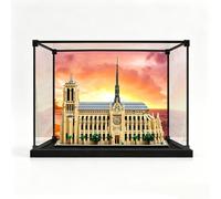 Acrylic Display Case, Compatible avec LE*GO 21061 Notre-Dame de ParisVitrine de présentation en acrylique transparent / Rangement et protection anti-poussière (Background-3mm)