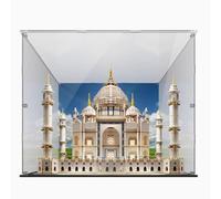 Acrylic Display Case Compatible for le-go 10256 Taj Mahal Model Transparent Dustproof Protection Collection Organizer Storage Cabinet (Display Case Only) (Background 3mm)