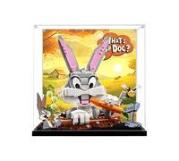 Acrylic Display Case Compatible for Le-go 40920 Bugs Bunny Carrot Building Set, Dustproof Painted Background Display Case Storage Box (Model Not Included) (3mm)