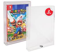 Acrylic Display Case Compatible for Nintendo Switch Games - Clear Game Box Protector with UV Protection - 4MM Thick Protective Case for Retro Nintendo Switch Sports Game by EVORETRO (Pack of 2)