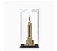 Acrylic Display Case Compatible with L-e-g-o 21046 Empire State Building Building Block Model Clear Dust Box Cover Collectibles Protective Case -Models are not Included(3MM)