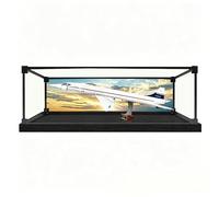 Acrylic Display Case, Compatible with LE*GO 10318 Concorde Vitrine de présentation en acrylique transparent / Rangement et protection anti-poussière (Background-3mm)