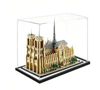 Acrylic Display Case Compatible with LE*GO 21061 Notre-Dame de Paris - Transparent Acrylic Display Box,Dustproof & UV-Resistant Storage Case for Building Blocks and Collectibles (Mirror Finish -2mm)