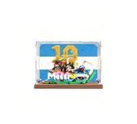 Acrylic Display Case - Compatible with LE-GO 43011 Messi: Classic Moments Model; Dustproof Transparent Storage Case (Model Not Included) (3mm Painted)