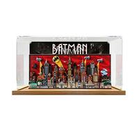 Acrylic Display Case Compatible with LE*GO 76271 Bat*man: The Animated Series Gotham City, Dustproof Showcase for Building Model，Painted-3mm