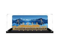 Acrylic Display case Compatible with Lego 10294 Sets,Dustproof, Storage Box,Compatible with 10294(Display Box only, kit not Included) (Black Background D)