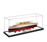 Acrylic Display case, Compatible with Lego 10294 Titanic Building Blocks, dustproof Transparent case for Protecting The Model , 140X20X50 cm (Display case only)