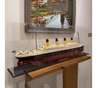 Acrylic Display Case Compatible with Lego 10294 Titanic Display Box Set Dustproof UV Resistant Clear 10294 Display Case (Only Display Case Kit Not Included) (Clear, 3mm)