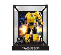 Acrylic Display case, Compatible with Lego 10338 Bumblebee Display Box kit,dustproof, UV-Resistant Transparent Display case (Display case only, kit not Included) (Airbrush)
