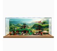 Acrylic Display Case, Compatible with Lego 10354 Shire Building Block Model, Protective UV Dust Collector Box, Protect and Decorate Your masterpieces (Box Only) (Background A)