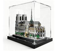 Acrylic Display Case Compatible with lego 21061 Architecture Notre-Dame de Paris, Clear Dust-Proof Protection Box for Collectible Building Models (Model Not Included)
