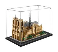 Acrylic Display Case, Compatible with Lego 21061 Notre Dame de Paris Model Set, Transparent Dustproof Protection Collection Organizer Storage Cabinet (Display Case Only) (3mm)