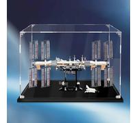 Acrylic Display Case Compatible with lego 21321 international space station Building Block Model Clear Dust Box Cover Collectibles Protective Case -Models are not included(2mm)