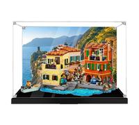 Acrylic Display case, Compatible with Lego 21359 Italian Seaside Town Set,Dustproof, Storage Box, Transparent Case ,Compatible with 21359(Display Box only, kit not Included) (Style C)