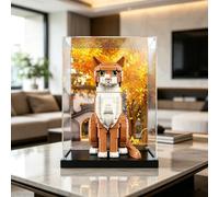 Acrylic Display Case Compatible with LEGO 21376 Orange Cat IDEAS Series Dustproof Storage Display Box , UV Protection Showcase for Collectors (Model Not Included) (Background)