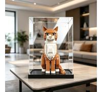 Acrylic Display Case Compatible with LEGO 21376 Orange Cat IDEAS Series Dustproof Storage Display Box , UV Protection Showcase for Collectors (Model Not Included) (transparent)