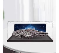 Acrylic Display case, Compatible with Lego 75192 Ultimate Millennium Falcon Display Box kit,dustproof, UV-Resistant Transparent Display case (Display case only (Painted Background)