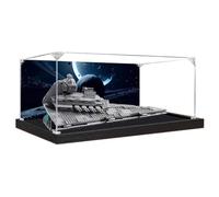 Acrylic Display case, Compatible with Lego 75394 Imperial Star Destroyer Set,Dustproof, Storage Box, Transparent Case ,Compatible with 75394(Display Box only, kit not Included) (Black Back Spray)