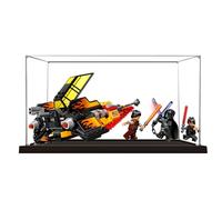 Acrylic Display case, Compatible with Lego 75414 Snowmobile Set,Dustproof, Storage Box, Transparent Case ,Compatible with 75414(Display Box only, kit not Included) (Black)