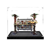 Acrylic Display Case, Compatible with Lego 75810 Stranger Things Upside Down Sets,Dustproof,Storage Box,Compatible with 75810(Display Case Only, kit not Included) (Black 2MM)