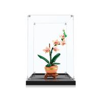 Acrylic Display Case Compatible with Lego Botanicals Mini Orchid 10343/10344/10368/10369 Box, Dust-Proof Storage and Organisation Display Case, 20 x 20 x 38 cm (Display Case Only)