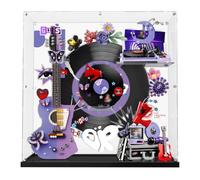 Acrylic Display Case Compatible with Lego Editions Olivia Rodrigo's Concert Moon 43029 & Dual Guitar 43031 & Vinyl 43028 & Secret Storage 43030 & Flower Bouquet 11507, (Model Not Included)