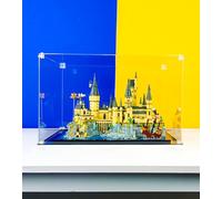 Acrylic Display Case Compatible with Lego Harry Potter Hogwarts Castle and Grounds 76419 Building Set, Gift Idea for Adults, Buildable Display Model Case