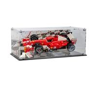 Acrylic Display Case compatible with LEGO® Icons: Ferrari F2004 & Michael Schumacher (11375) (Clear Back Panel)