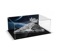 Acrylic Display Case Compatible with Lego Imperial Star Destroyer (Box Only, No Model), Dustproof Transparent HD Backdrop Display Case for Lego 75394