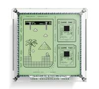 Acrylic Display Case Compatible with Lego Super Mario 72046 Game Boy,Dustproof Clear Protective Showcase with Magnetic Door, Wall-Mount & Desktop Dual Mode, Gift for Collectors (Model not Included)