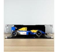 Acrylic Display Case Compatible with Lego Williams Racing FW14B & Nigel Mansell 10353 (Black Background)