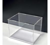 Acrylic Display Case Dust Cover Square Cube Clear Acrylic Case, Cube Acrylic Case Storage Box for Blind Box, Clear Cube Plexiglass Boxes for Display Figures Dolls, Countertop(H60cm,LxW 25x15cm)