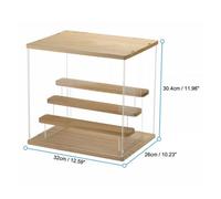 Acrylic Display Case Dustproof Box Perspex Clear Collectibles Model & Led Lights