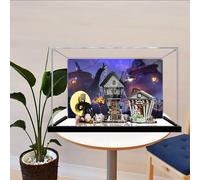 Acrylic Display Case for 21351 Tim Burton's The Nightmare Before Christmas LEGO - Fit for LEGO, Wall-Mounted & Tabletop, for Adults/Kids & LEGO Collectors (G)