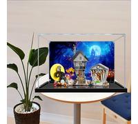 Acrylic Display Case for 21351 Tim Burton's The Nightmare Before Christmas LEGO - Fit for LEGO, Wall-Mounted & Tabletop, for Adults/Kids & LEGO Collectors (E)