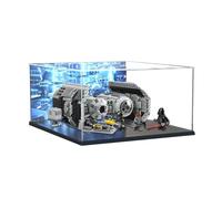 Acrylic Display Case for Brick Model Sets Star Wars TIE Bomber 75347 Model - Dustproof Anti-UV Storage Box - Ideal for Collectors (Background A)