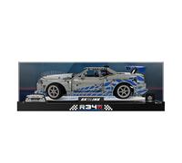 Acrylic Display Case for L-e*g-o 42210 2 Fast 2 Furious Nissan Skyline GT-R (R34) Car, Gift, Dust Box (Display Box only)