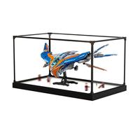 Acrylic Display Case for L-e*g-o 76286 for Guardians of The Galaxy Milan Model, Dustproof Display Box, Display Case Compatible with L-e*g-o 76286 (Model Not Included) (A)