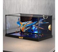 Acrylic Display Case for L-e*g-o 76286 for Guardians of The Galaxy Milan Model, Dustproof Display Box, Display Case Compatible with L-e*g-o 76286 (Model Not Included) (C)