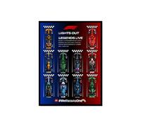 Acrylic Display Case for L-e*g-o Speed Champions 10-in-1 F1 Car 77242,77243,77244,77245, Organisation Display Case for L-e*g-o Showcase (Display Case Only)