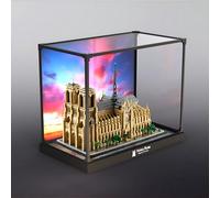 Acrylic Display Case for L*e-go Notre Dame de Paris 21061 for L*e-go Display Case for Models Figures Assemble Dustproof Thickened Clear Display Box Display Cabinet (background)
