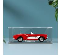 Acrylic Display Case for Le-Go 10321 Corvette Model,Dustproof Box,Storage Box,Collection Showcase,Size:39*18*14cm(Only Box) (Transparent)