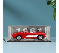 Acrylic Display Case for Le-Go 10321 Corvette Model,Dustproof Box,Storage Box,Collection Showcase,Size:39*18*14cm(Only Box) (Background)