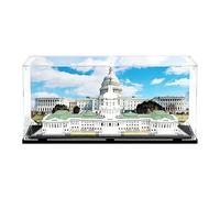 Acrylic Display Case for LE*GO 21030 United States Capitol Building-Acrylic Display Case / Transparent Protective Cover / Dustproof Storage Box，Black-3mm