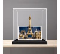 Acrylic Display Case for Le-go 21064 Paris - City of Love Model, Dustproof Display Box (display box only) (StyleA 2mm)