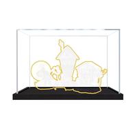 Acrylic Display Case for Le-go 21351 A Christmas Eve Nightmare Model, Dustproof Display Box (display box only) (2mm)