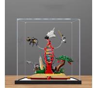 Acrylic Display Case for Le-go 21355 Knowledge is power Model, Dustproof Display Box (display box only) (StyleC 2mm)