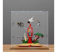 Acrylic Display Case for Le-go 21355 Knowledge is power Model, Dustproof Display Box (display box only) (StyleB 3mm)
