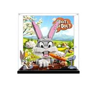 Acrylic Display Case for Le-go 40920 Bugs Bunny Carrot Building Set-Dustproof Painted Background Display Case Storage Box(Model Not Included)
